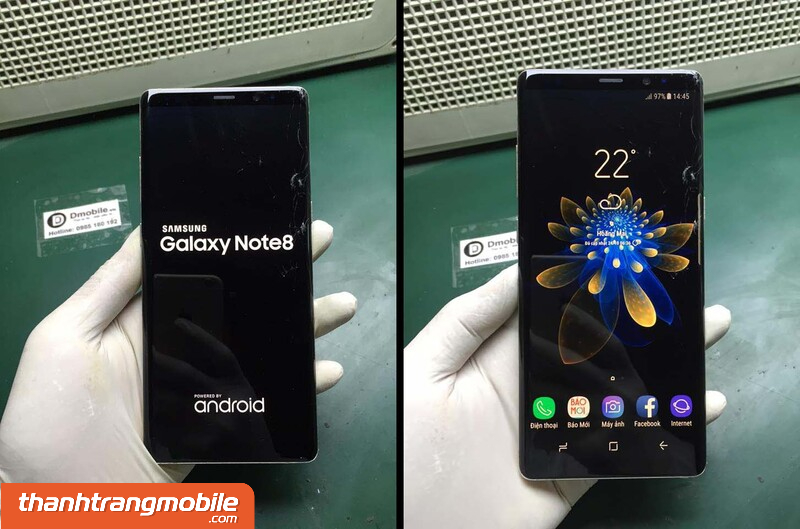 Ép kính Samsung Galaxy Note 8 giá rẻ TPHCM