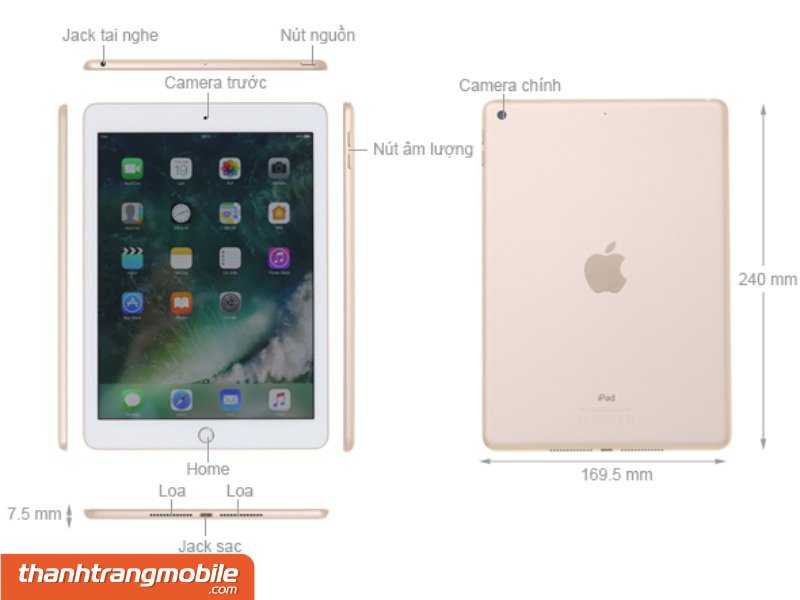 Thay Màn Hình iPad Gen 5 chính hãng ở đâu