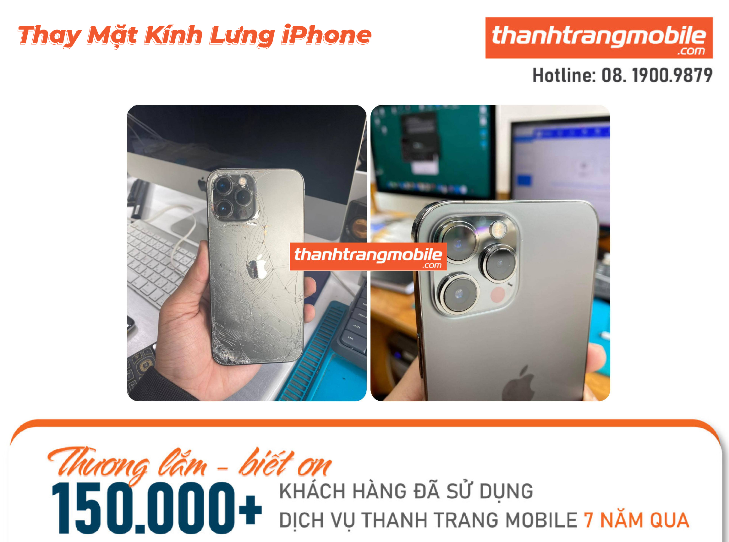 Thay Mặt Kính Lưng iPhone X giá bao nhiêu