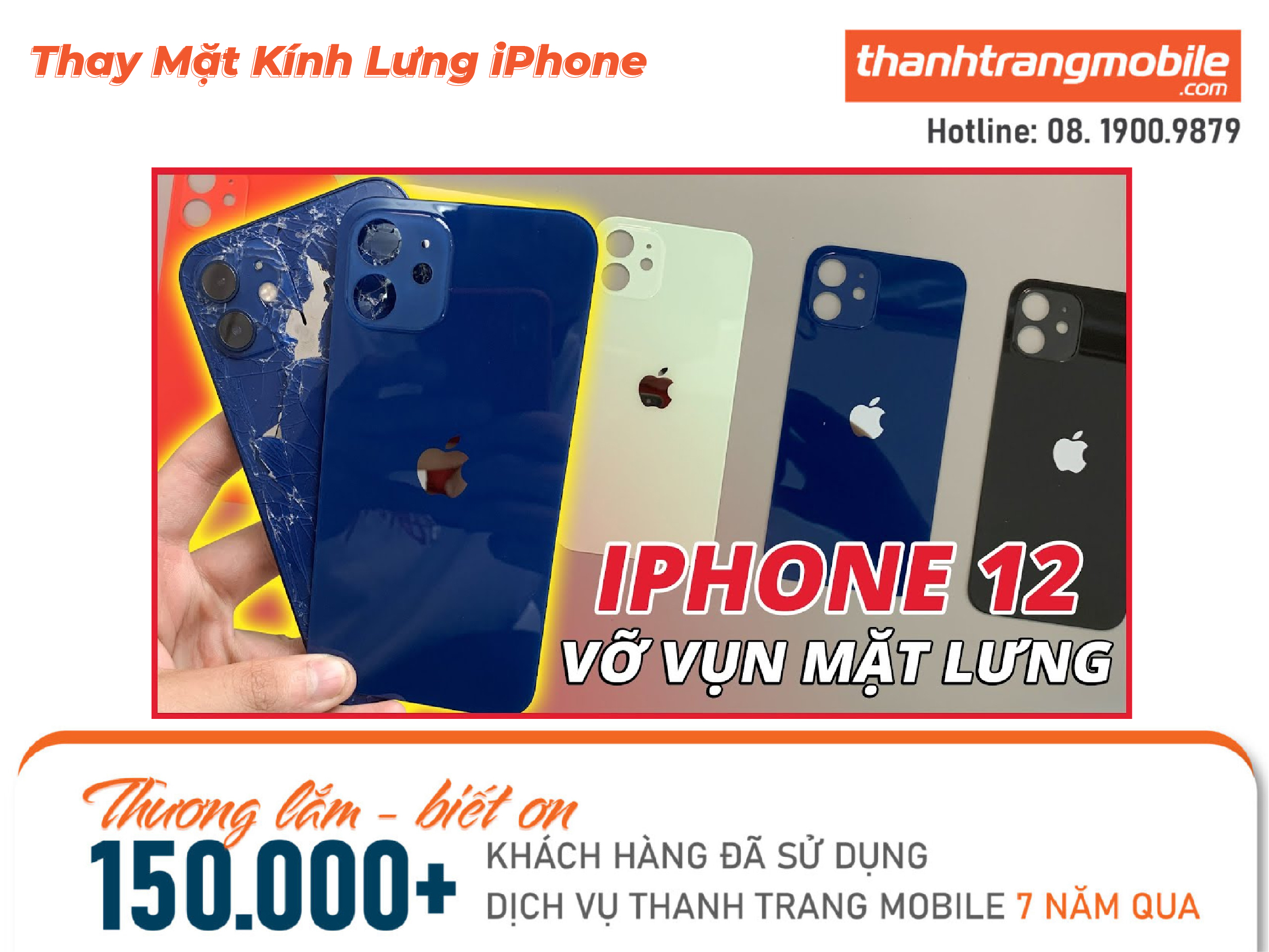 Thay Mặt Kính Lưng iPhone X chính hãng