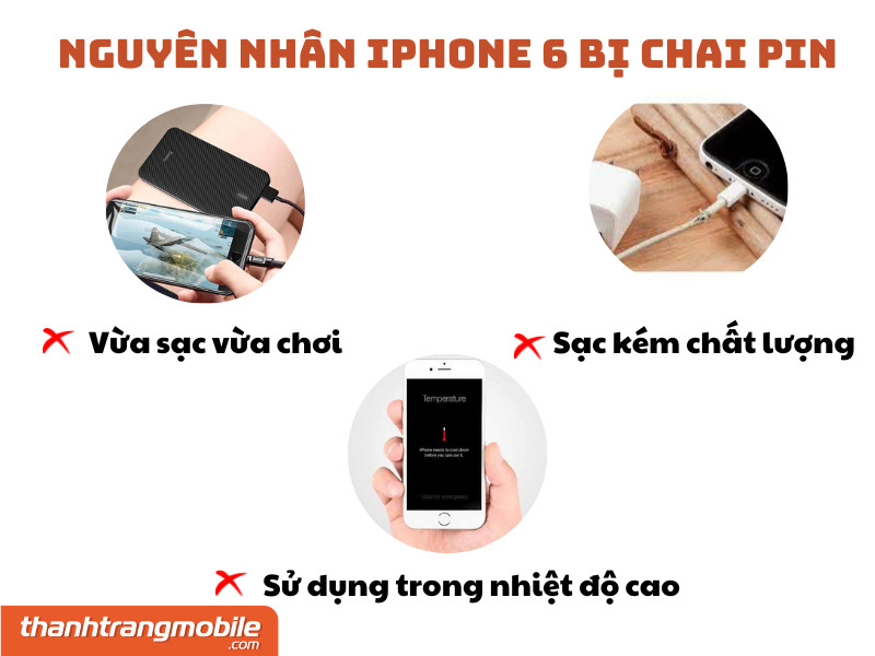 Nguyên nhân pin điện thoại bị chai